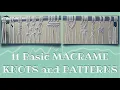 11 Basic MACRAME KNOTS and PATTERNS Tutorial