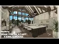 BLOXBURG Huge Fresh Start Family House Speedbuild interior full tour Roblox House Build
