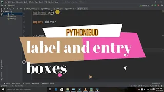 GUI PYTHON TUTORIAL 2 Label Entry box