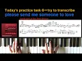 today's practice task 6  ---try to transcribe3/red garland /please send me someone to love  ジャズピアノ