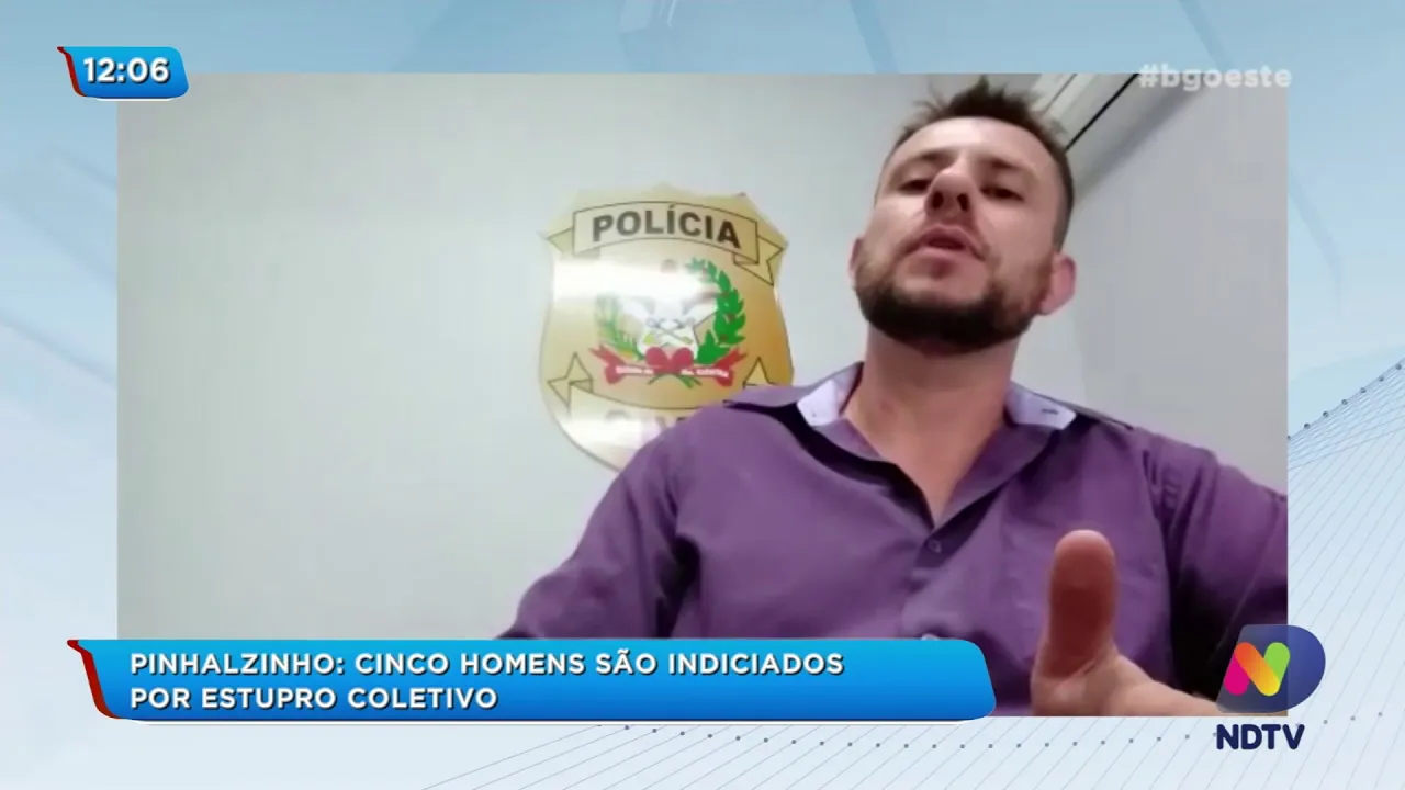 Cinco homens são indiciados por estupro coletivo em Pinhalzinho