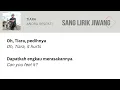 Download Lagu Tiara - Andra Respati (Lirik Malay + English Lyrics)