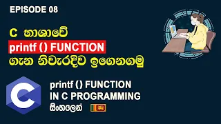 Expert Guide To Printf Function In C Programming C Programming Tutorial Episode 08