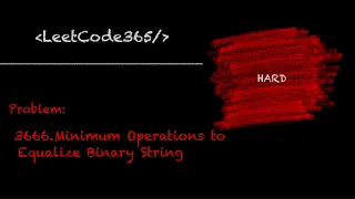 Minimum Operations to Equalize Binary String LeetCode 3666 - Python