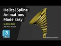Create Helical Spline Animations Easily SuperHelix 3ds Max Plugin Tutorial