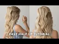 EASY Half Up Half Down Hair Tutorial Perfect for Wedding Guests Bridesmaids or Brides