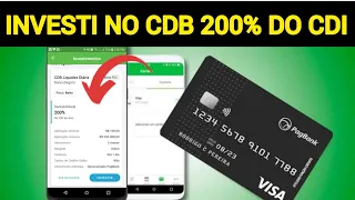 PAGBANK FIZ UM INVESTIMENTO DE R$5.000,00 REIAS - NO CDB 200% DO CDI - PAGBANK PAGSEGURO.