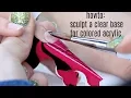 HOW TO SHAPE AND FILE COFFIN NAILS