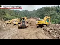 Lagu MALALAK TERKINI‼️4 EXCAVATOR MELAKUKAN PEMBERSIHAN DI JALAN RUNTUH,DIKEBUT SIAP SAMPAI BULAN MARET
