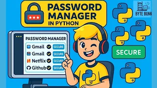 Build a Password Manager in Python Python Mini Project for Beginners code explanation