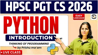 1 HPSC PGT CS Python Series Day 1 Introduction to Python Programming Live