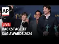LIVE Backstage with winners at SAG Awards 2024