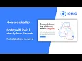 ionic 5 Framework without installing anything introducing ion-stackblitz