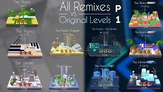 Download Dancing Line All Remixes VS Original Levels (Part 1) Faded, Beach(DR), Winter(HR) | SHAvibe MP3