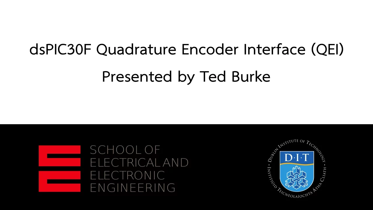 dsPIC30F Quadrature Encoder Interface (QEI) - Basic Example