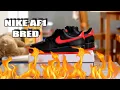 Nike Air Force 1 AF1 Low 07 Bred Sneaker Review On Feet