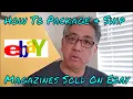 How To Package and Ship Magazines You Sold On Ebay