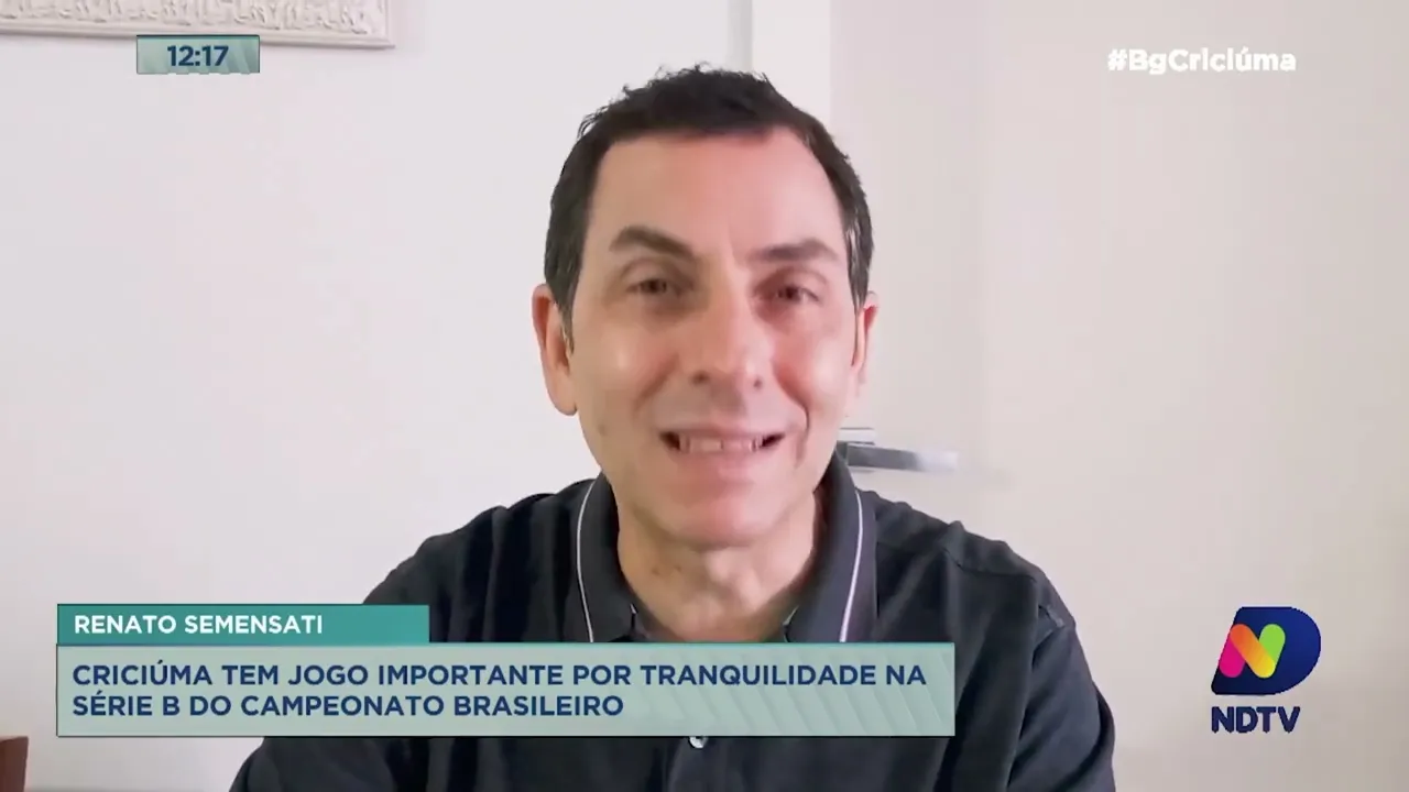 Renato Semensati: Criciúma tem jogo importante por tranquilidade na Série B