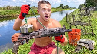 We Found An AK-47 Magnet Fishing