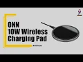 Onn 10W Wireless Charging Pad Setup and Manual