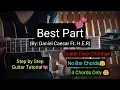 Best Part - Daniel Caesar Ft H E R Easy Chords Guitar Tutorial