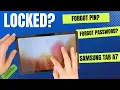 Forgot password on SAMSUNG TAB A7 Locked - unlock FACTORY reset with CrocFIX