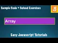 Complete Javascript Course Lessons -