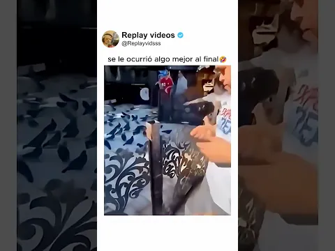se le ocurrió algo mejor al final🤣