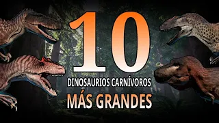 TOP 10: Los Dinosaurios CARNÍVOROS más GRANDES de la Historia (2020).