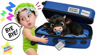 Bebê Julinha em uma História Engraçada do Ciúme do BEBÊ BOI DA CARA PRETA | Mimi Julinha