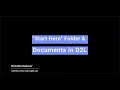 Creating a Start Here Folder and Document in D2L