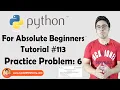 Python Problem 6 Python Tutorials For Absolute Beginners In Hindi