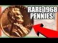 1968 LINCOLN CENT PENNY WORTH MONEY - RARE ERROR PENNIES WORTH MONEY