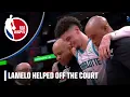 LaMelo Ball helped to locker room after ankle gets stepped on NBA on ESPN