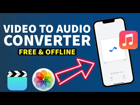 Download MP3 How to Convert Video File to Audio File in iPhone I Video to Audio Converter iPhone