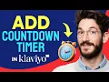 How to ADD a COUNTDOWN TIMER in Klaviyo Step by Step