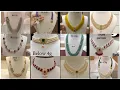 Simple light weight beads jewellery collection Latest pearl ruby and emerald beads designs