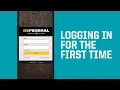 Logging in for the First Time