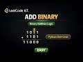Leetcode 67 Add Binary
