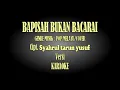 Download Lagu BAPISAH BUKAN BACARAI Karaoke Pop Melayu/Minang Aransment Musik : Technics Keboard sx KN2600