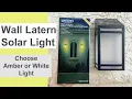 Solar Light Wall Lantern on Stucco