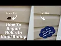 How To Fix Holes In Your Vinyl Siding Even If You Don t Have Any Extra Siding