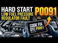 What Is P0091 Obd2 Code - Fuel Pressure Regulator Circuit Low