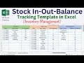 Download Lagu Stock In Out and Balance Template in Excel | Inventory Management Template
