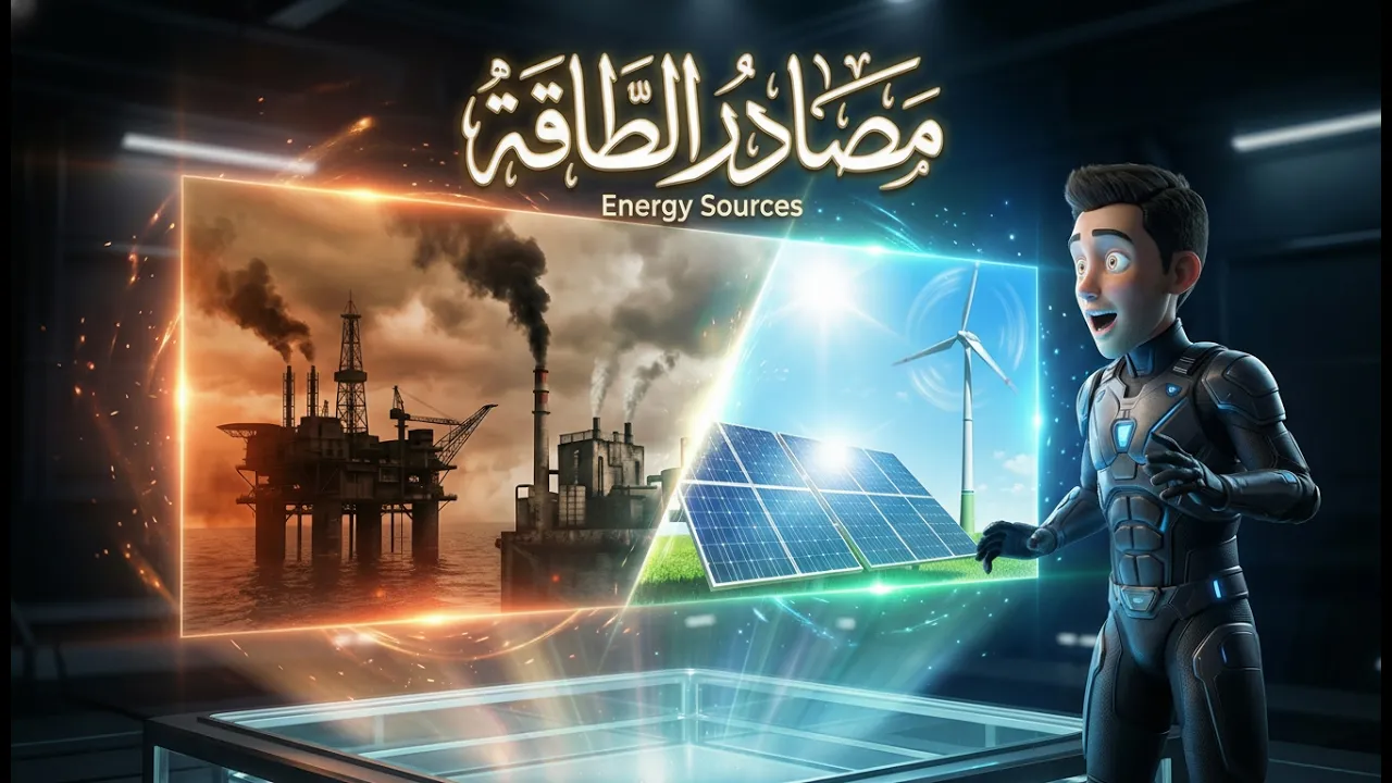 القصة الكاملة للطاقة: شرح سينمائي لدرس مصادر الطاقة وأنواعها | جغرافيا الصف العاشر