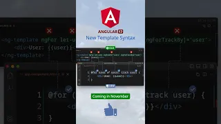 Angular 17 New Template Syntax for Loops