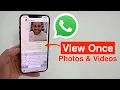 How To Send DISAPPEARING Photos \u0026 Videos on WhatsApp (View Once)