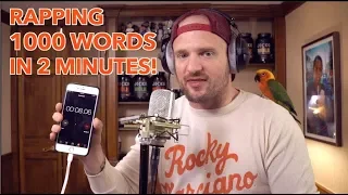 ラップ　2分で1000ワード　世界新記録　ラップ部分のみ　English　Rapping 1000 Words in 2 Minutes!!! (NEW WORLD RECORD)　ラップ部分のみ