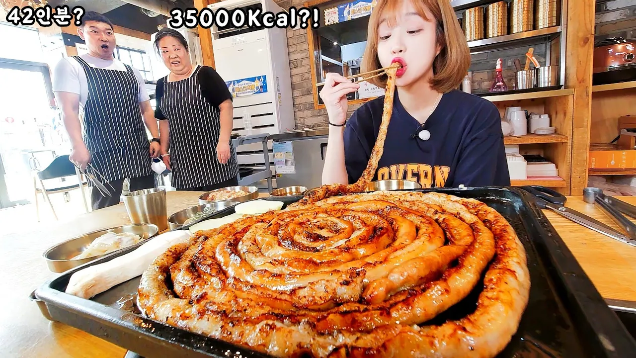 곱창 42인분 35000kcal 먹었더니..🔥 마포구 소곱창 먹방