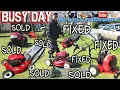 BUSY DAY FIXING FLIPPING SELLING HUSTLING TROY BILT LAWN TRACTOR CRAFTSMAN HONDA MOWER WEED TRIMMER